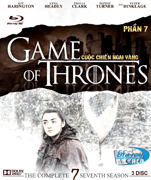 B3291.Game of Thrones Season 7 - Cuộc Chiến Ngai Vàng 7 2D25G - 3DISC (TRUE - HD 7.1 DOLBY ATMOS)